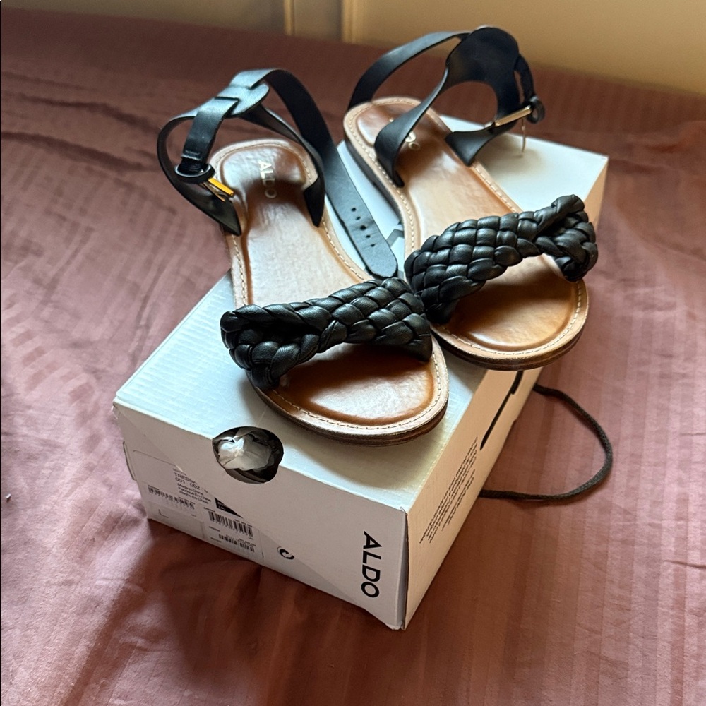 ALDO Black Braided Women's Sandals
